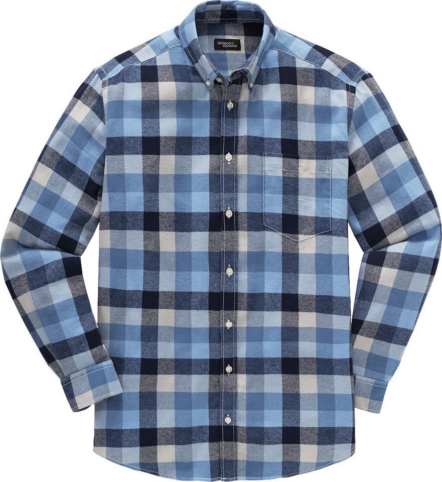 HENSON&HENSON Flanellhemd 100% weiche Baumwolle – Bild 5 von 5