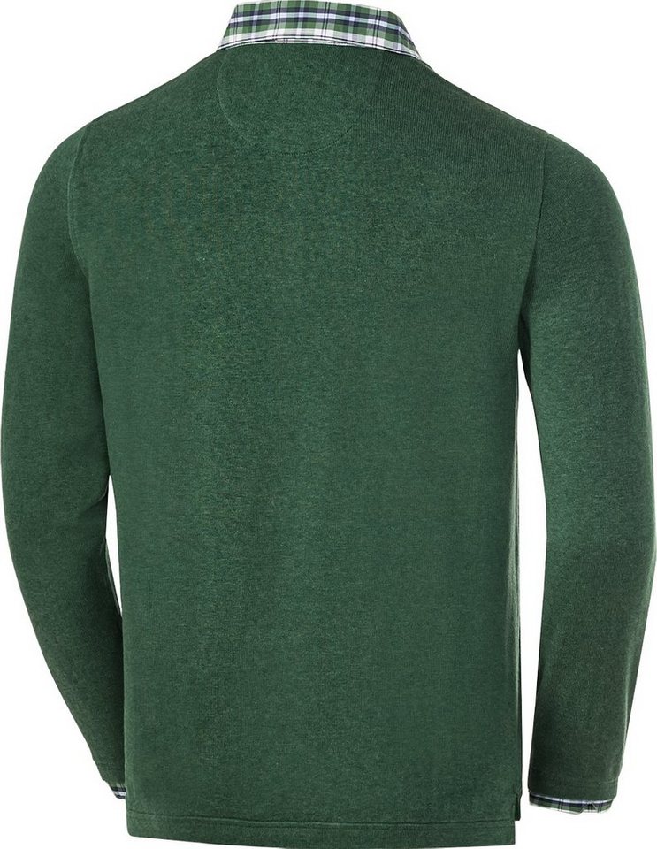 HENSON&HENSON V-Ausschnitt-Pullover optimaler Ganzjahrespullover aus reiner Baumwolle – Bild 2 von 4