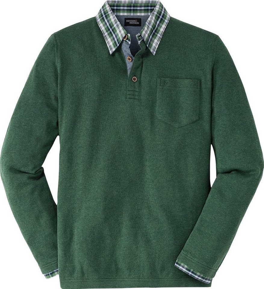 HENSON&HENSON V-Ausschnitt-Pullover optimaler Ganzjahrespullover aus reiner Baumwolle – Bild 3 von 4