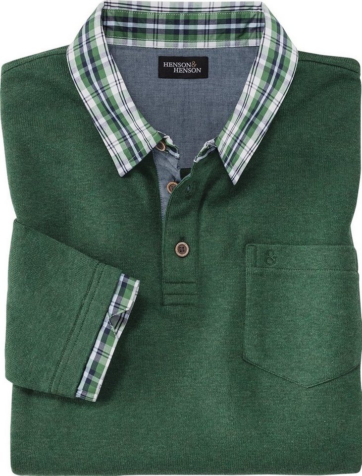 HENSON&HENSON V-Ausschnitt-Pullover optimaler Ganzjahrespullover aus reiner Baumwolle – Bild 4 von 4