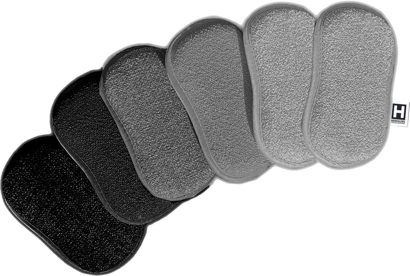 HENSSLERS 2in1 Mikrofasertuch (Mikrofaser, 10x16 cm, 6-tlg., 2 unterschiedliche Mikrofaserseiten) – Bild 2 von 5