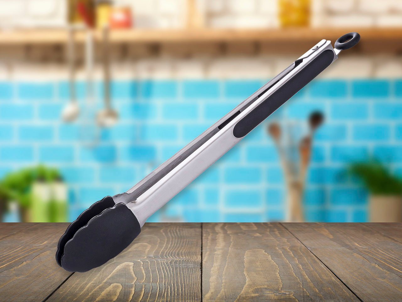 HENSSLERS Grillzange, rutschfester Silikon und Klickverschluss – Bild 5 von 5