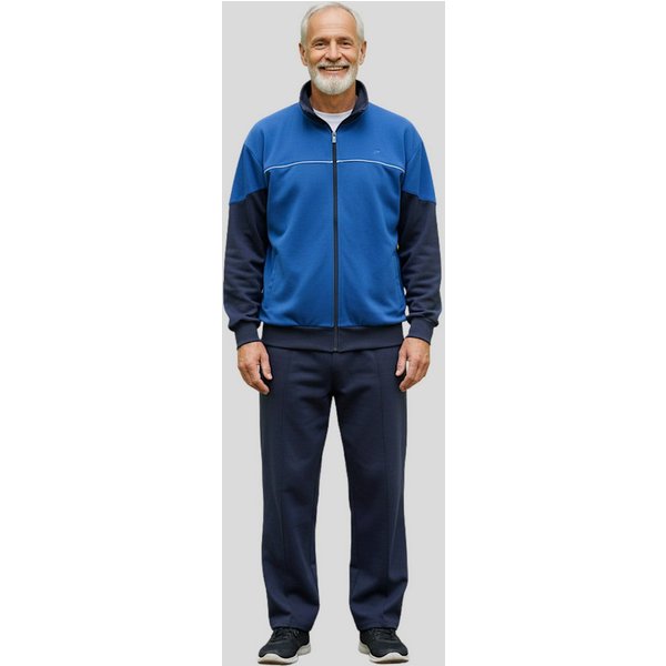 Herbold Sportswear Trainingsanzug Herren Freizeitanzug Jogginganzug (2-tlg), Sportanzug auch Kurzgrößen, Reißverschluss-Taschen, Biesennaht