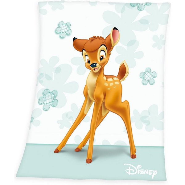 Wohndecke Disney Bambi Microfaser Flauschdecke 75 x 100 cm, Herding
