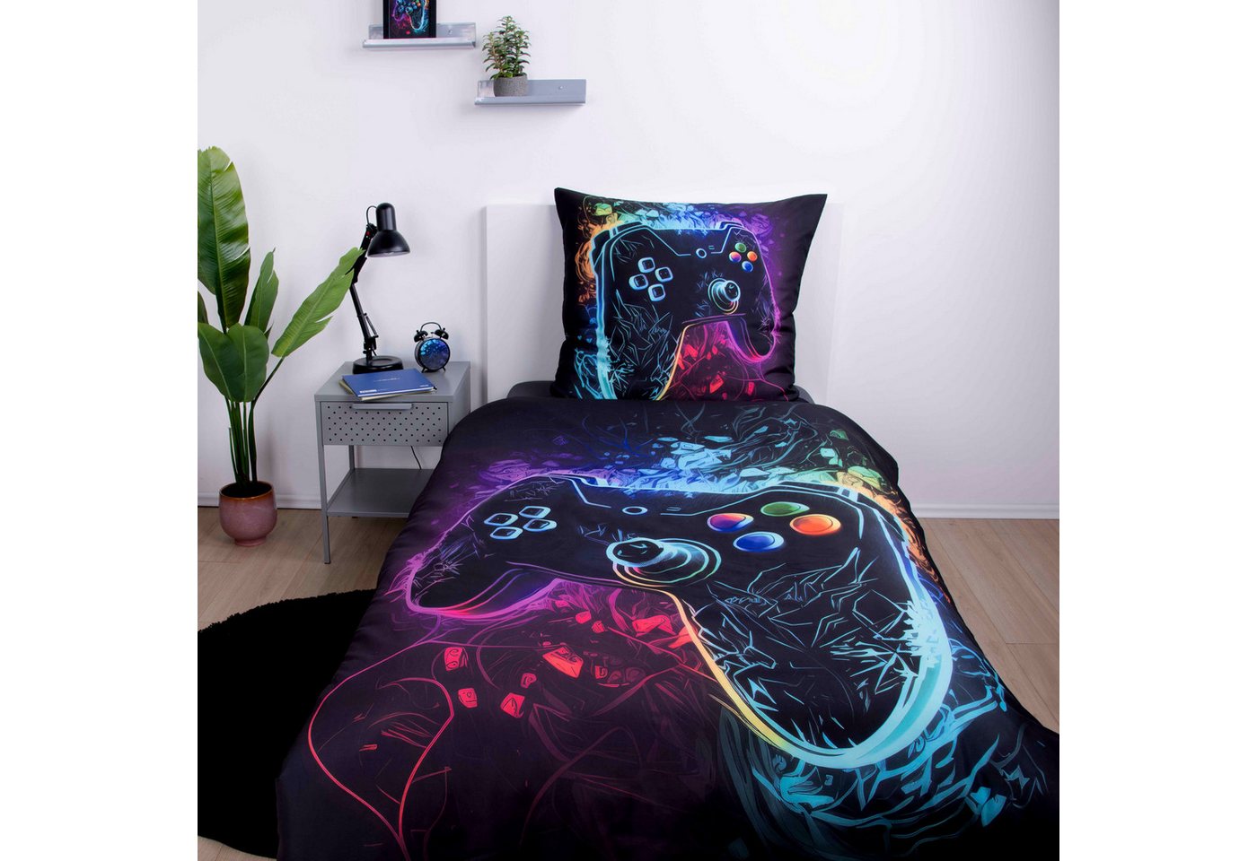 Herding Young Collection Bettwäsche Young Collection Gaming, Microfaser, 2 teilig, Wendebettwäsche – Bild 2 von 5
