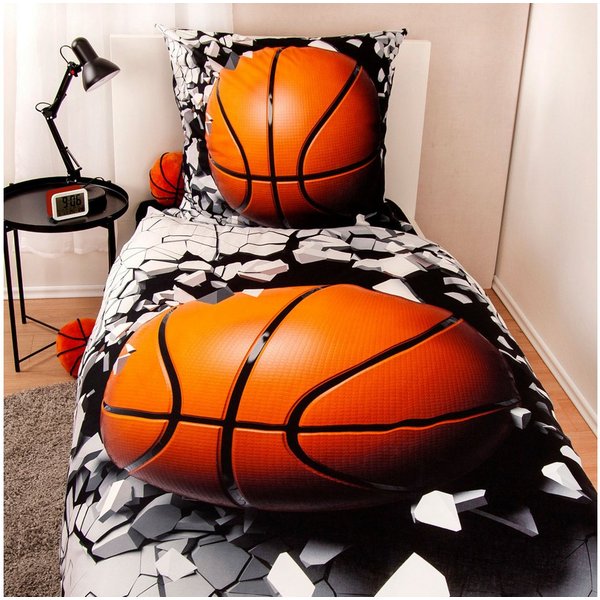 Herding Young Collection Bettwäsche Young Collection Basektball, Renforcé, 2 teilig