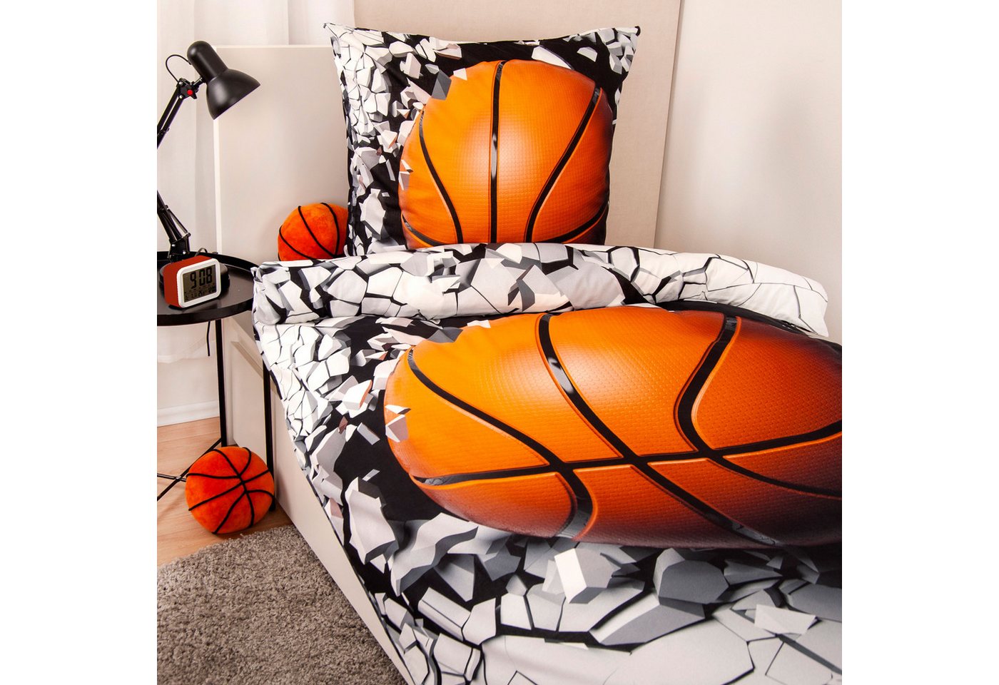 Herding Young Collection Bettwäsche Young Collection Basektball, Renforcé, 2 teilig – Bild 3 von 4