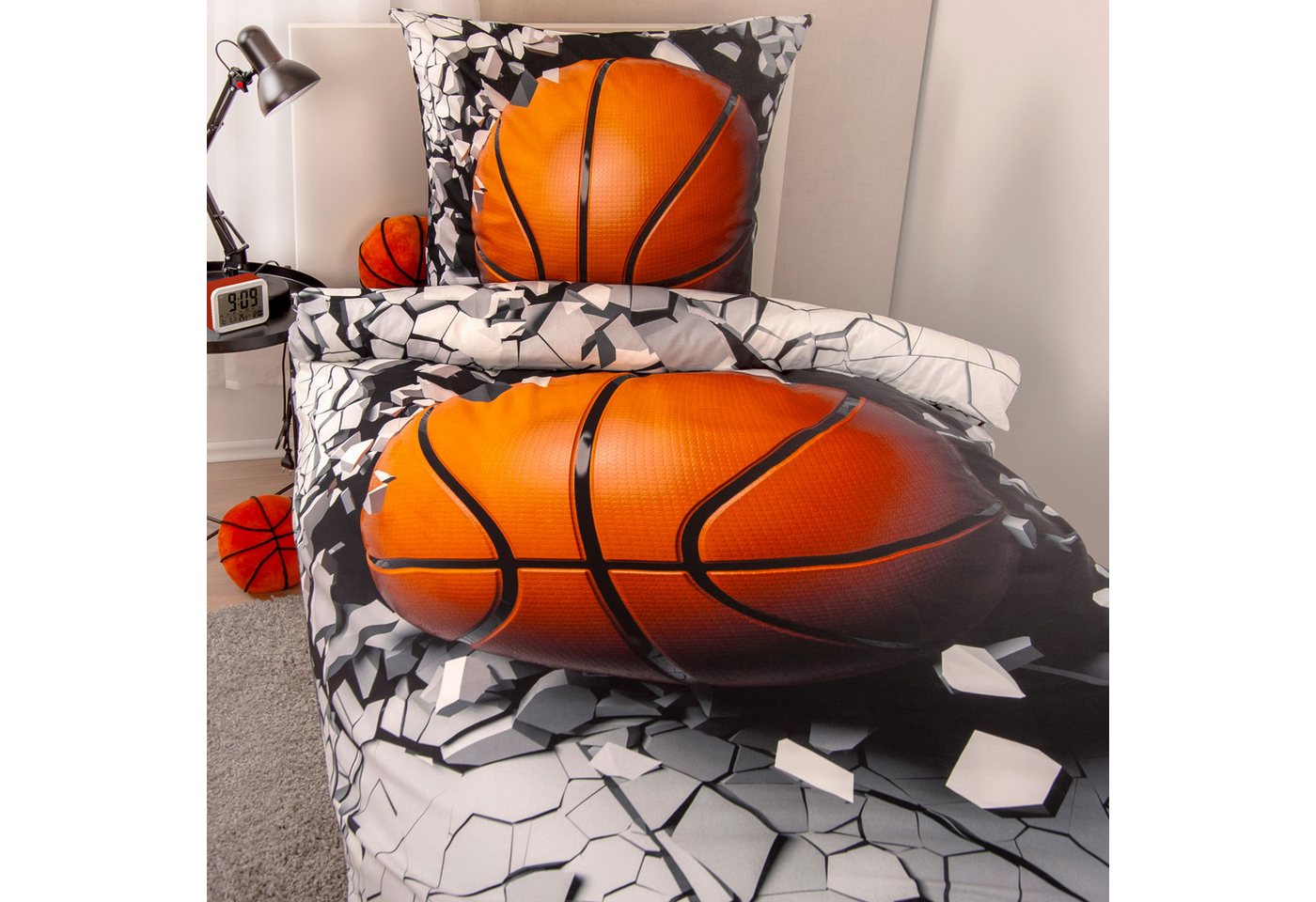 Herding Young Collection Bettwäsche Young Collection Basektball, Renforcé, 2 teilig – Bild 4 von 4