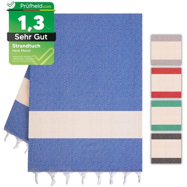 herémood Strandtuch Strandtuch Damen Herren, Badetuch Handtuch XXL, Geschenke für Frauen, [Test SEHR GUT, Note 1.1] (schnelltrocknend & saugstark, Sehr Gut gete