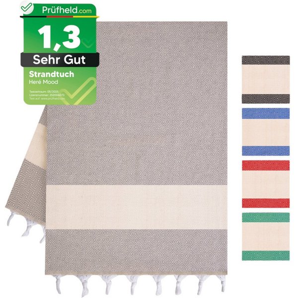 herémood Strandtuch Strandtuch Damen Herren, Badetuch Handtuch XXL, Geschenke für Frauen, [Test SEHR GUT, Note 1.1] (schnelltrocknend & saugstark, Sehr Gut gete