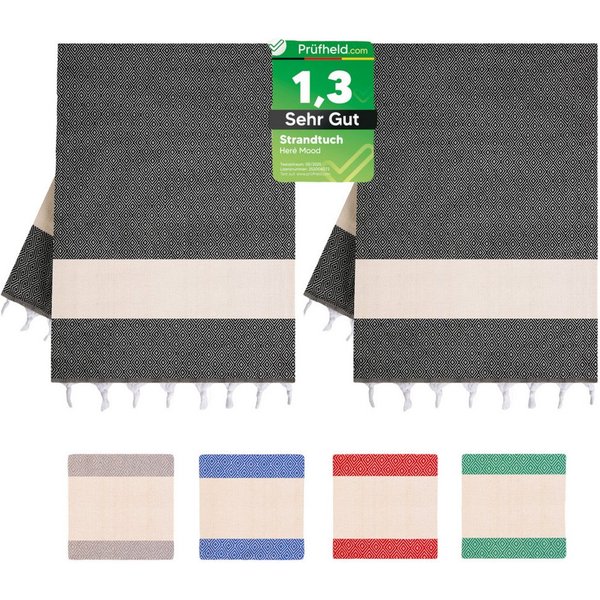 herémood Strandtuch Strandtuch Damen Herren, Badetuch Handtuch XXL, Geschenke für Frauen, [Test SEHR GUT, Note 1.1] (schnelltrocknend & saugstark, Sehr Gut gete