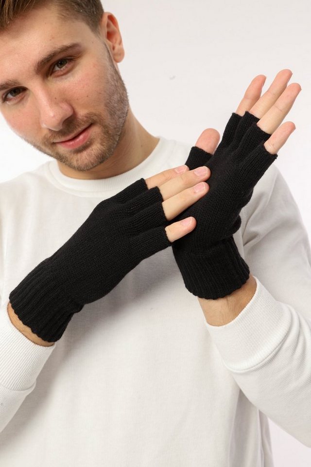 herémood Strickhandschuhe Handschuhe Winterhandschuhe Rippstrick Strickhandschuhe Herren – Bild 2 von 5