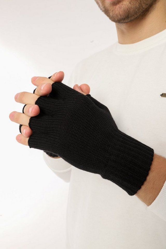 herémood Strickhandschuhe Handschuhe Winterhandschuhe Rippstrick Strickhandschuhe Herren – Bild 3 von 5