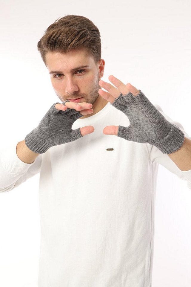 herémood Strickhandschuhe Handschuhe Winterhandschuhe Rippstrick Strickhandschuhe Herren – Bild 2 von 5