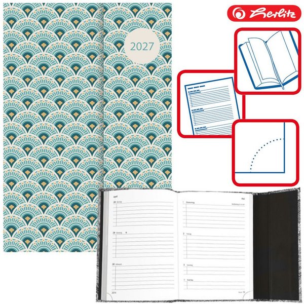 Herlitz Buchkalender Magnetverschluss 2027 A6 / mint
