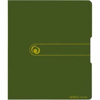 herlitz Ringbuch aus Recycling-PP mit 2 Ringen, DIN A4, grün