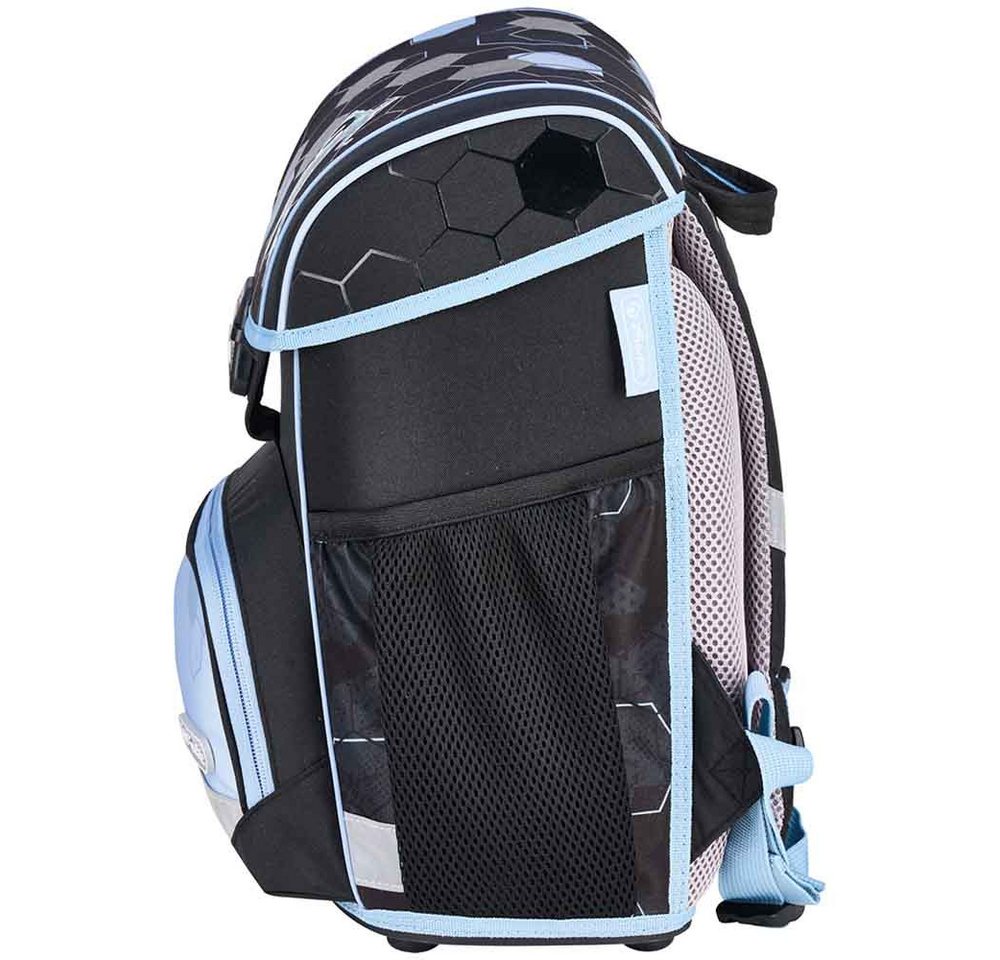 Herlitz Schulranzen Set Loop Plus 10-teilig 2025 Jungen Cyber Soccer – Bild 4 von 5