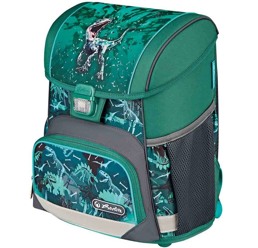 Herlitz Schulranzen Set Loop Plus 10-teilig 2026 Jungen Green T-Rex – Bild 3 von 5