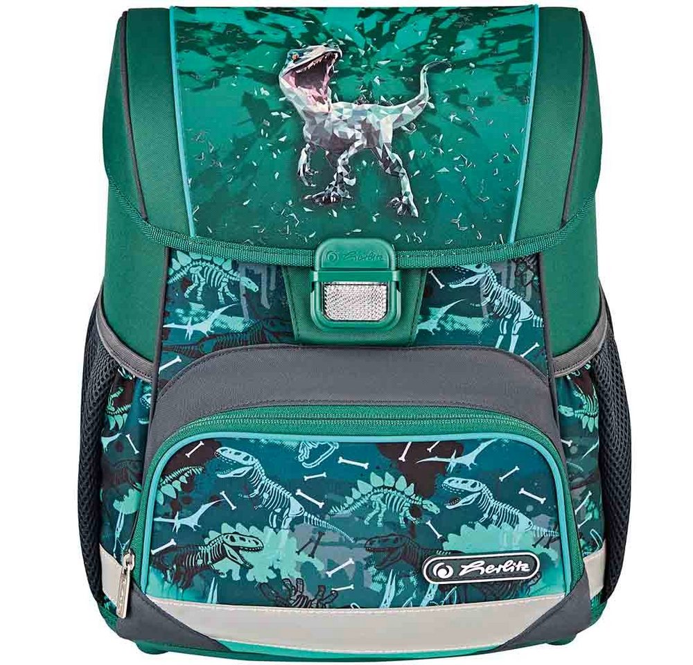 Herlitz Schulranzen Set Loop Plus 10-teilig 2026 Jungen Green T-Rex – Bild 4 von 5