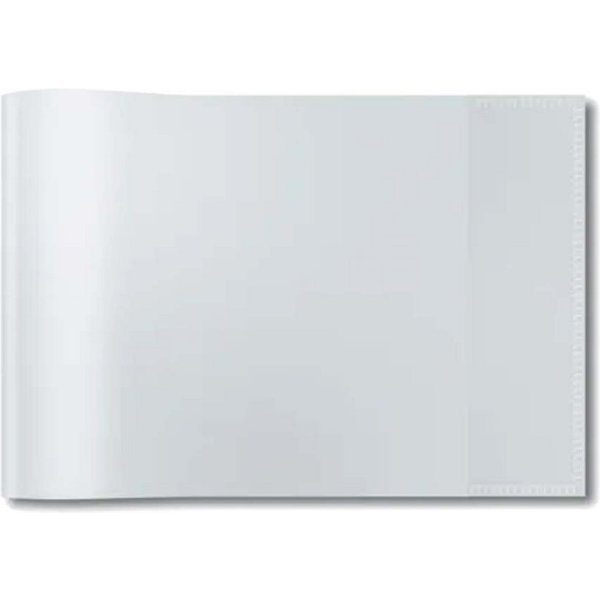 Kunststoff, A5, quer, transparent/transparent