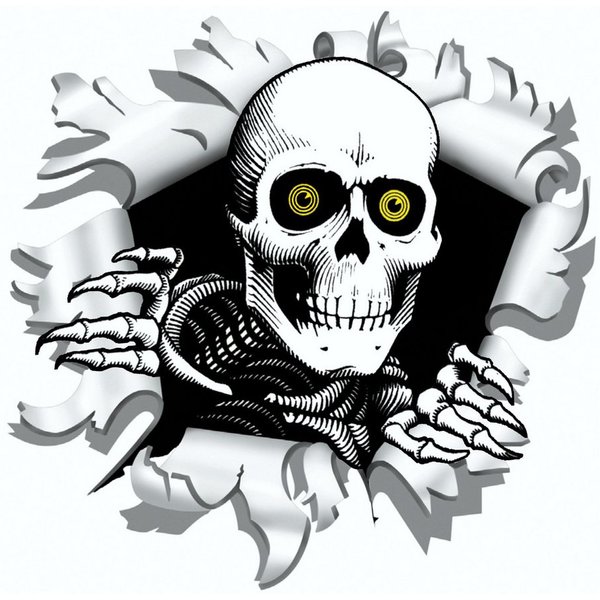 Hermann Schütz Aufkleber Aufkleber Einschussloch 90 mm Motiv Totenkopf