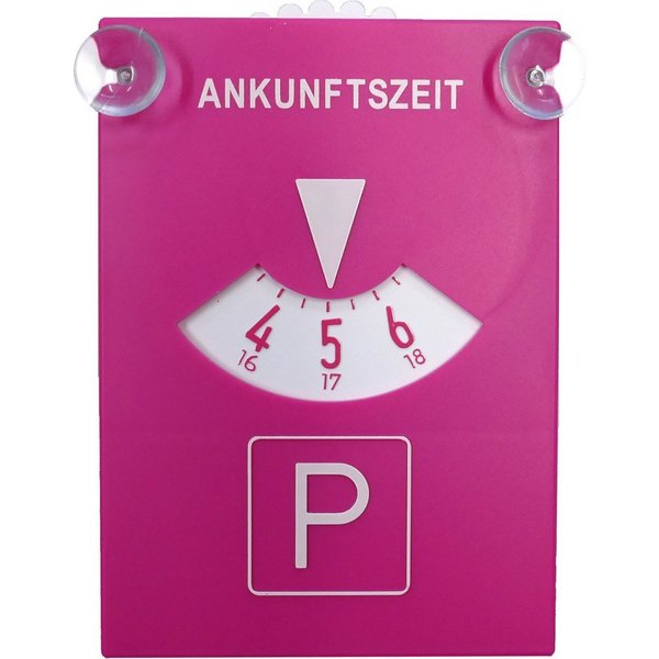 Hermann Schütz Parkscheibe Parkscheibe Pink mit Sauger