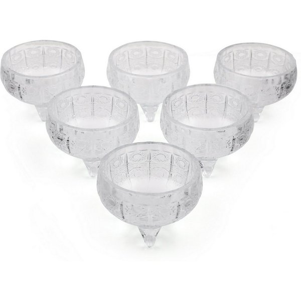 Hermia Concept Schüssel 100% GLASS, 8,5 x 8,5 x 5 cm / 175 ml (6 Pieces) E1705, (6-tlg)