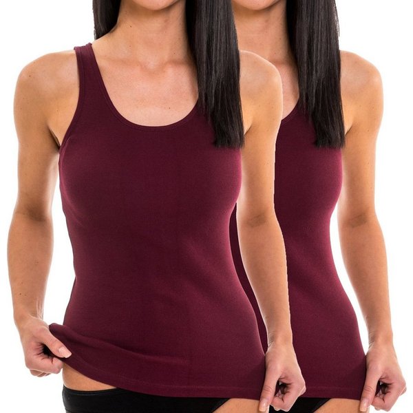 HERMKO Achseltop 17310 (Pack, 2er) Baumwolle/Modal, Tank Top, Achselhemd, angenehm weich