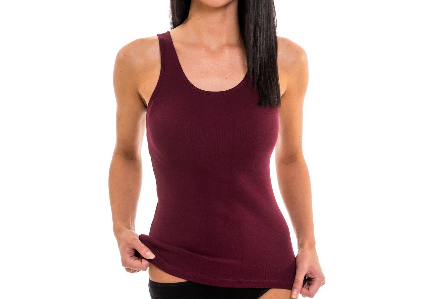 HERMKO Achseltop 17310 (Pack, 2er) Baumwolle/Modal, Tank Top, Achselhemd, angenehm weich – Bild 3 von 3