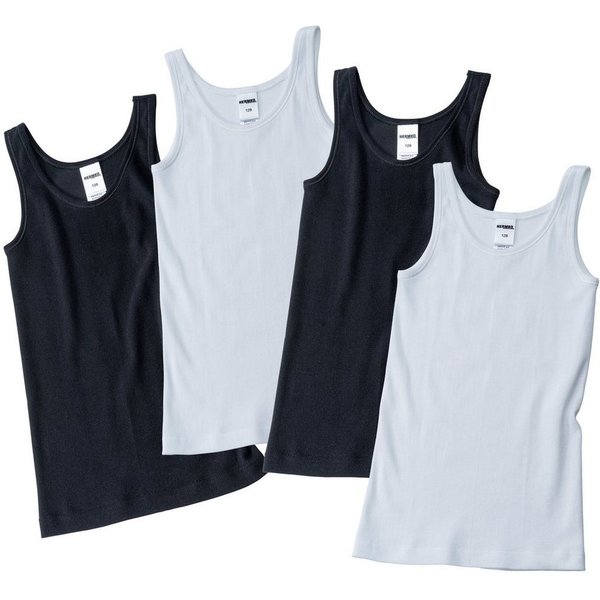 HERMKO Achseltop 2000 (Pack, 4er) 4er Pack, Tank Top, 100 % Bio-Baumwolle, Achselshirt, basic, weich