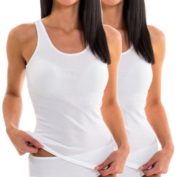 HERMKO Achseltop 61310 (Pack, 2er) Tank Top, Achselhemd, Sportunterhemd, baisc, atmungsaktiv