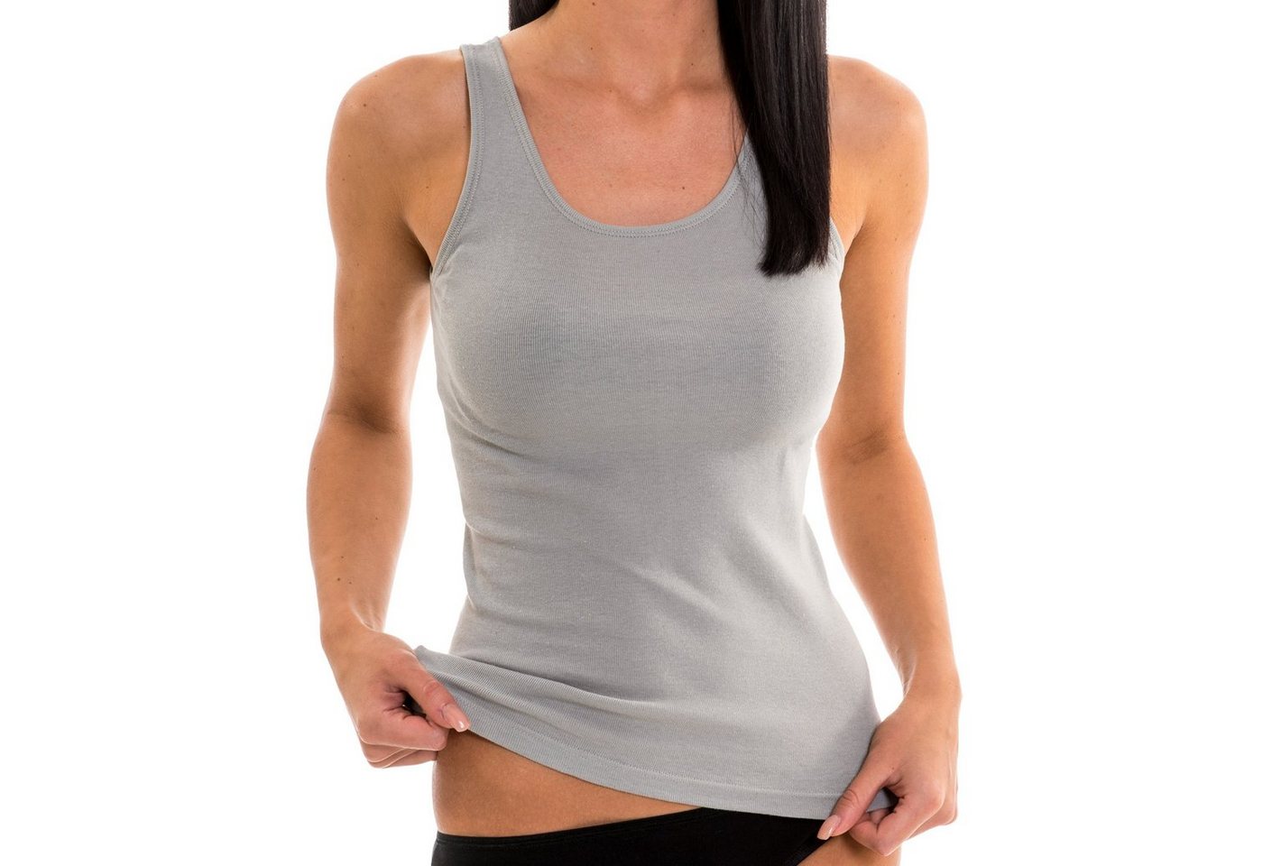 HERMKO Achseltop Achselhemd (Pack, 3er) Tank Top, Achselhemd, 100 % Bio-Baumwolle, Basic, Shirt, Feinripp – Bild 3 von 4