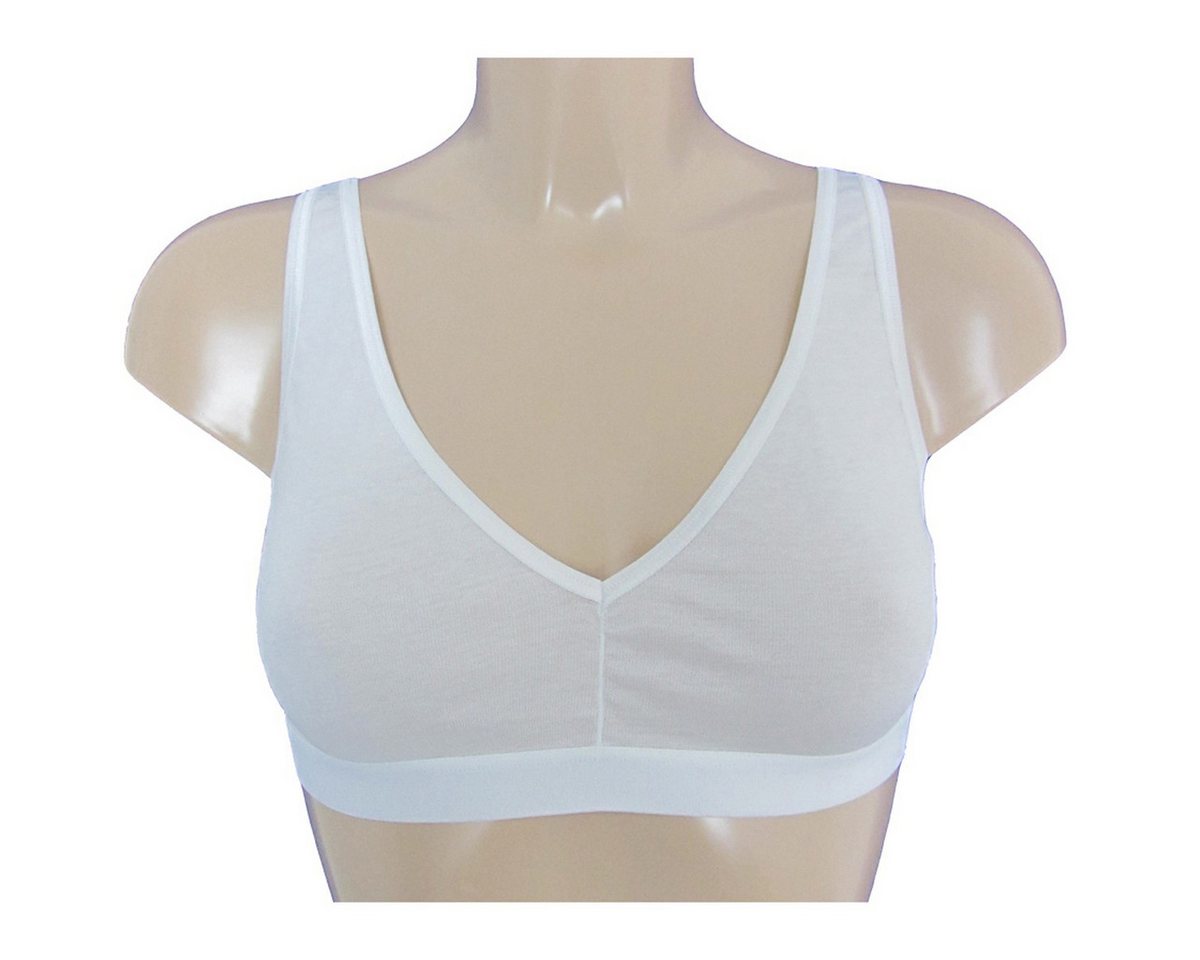 HERMKO Bustier 17420.38.10 Baumwolle/Modal, angenehm weich, breiten Trägern, Webbund – Bild 3 von 3
