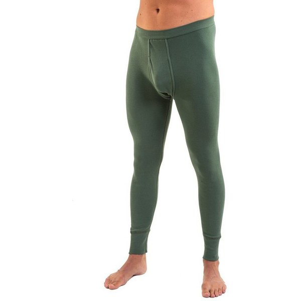 HERMKO Lange Unterhose 3540 mit Eingriff,100 % Bio-Baumwolle, Weichbund, elast. Beinabschlüsse