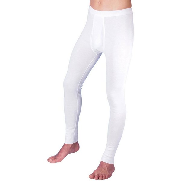 HERMKO Lange Unterhose 3540 mit Eingriff,100 % Bio-Baumwolle, Weichbund, elast. Beinabschlüsse