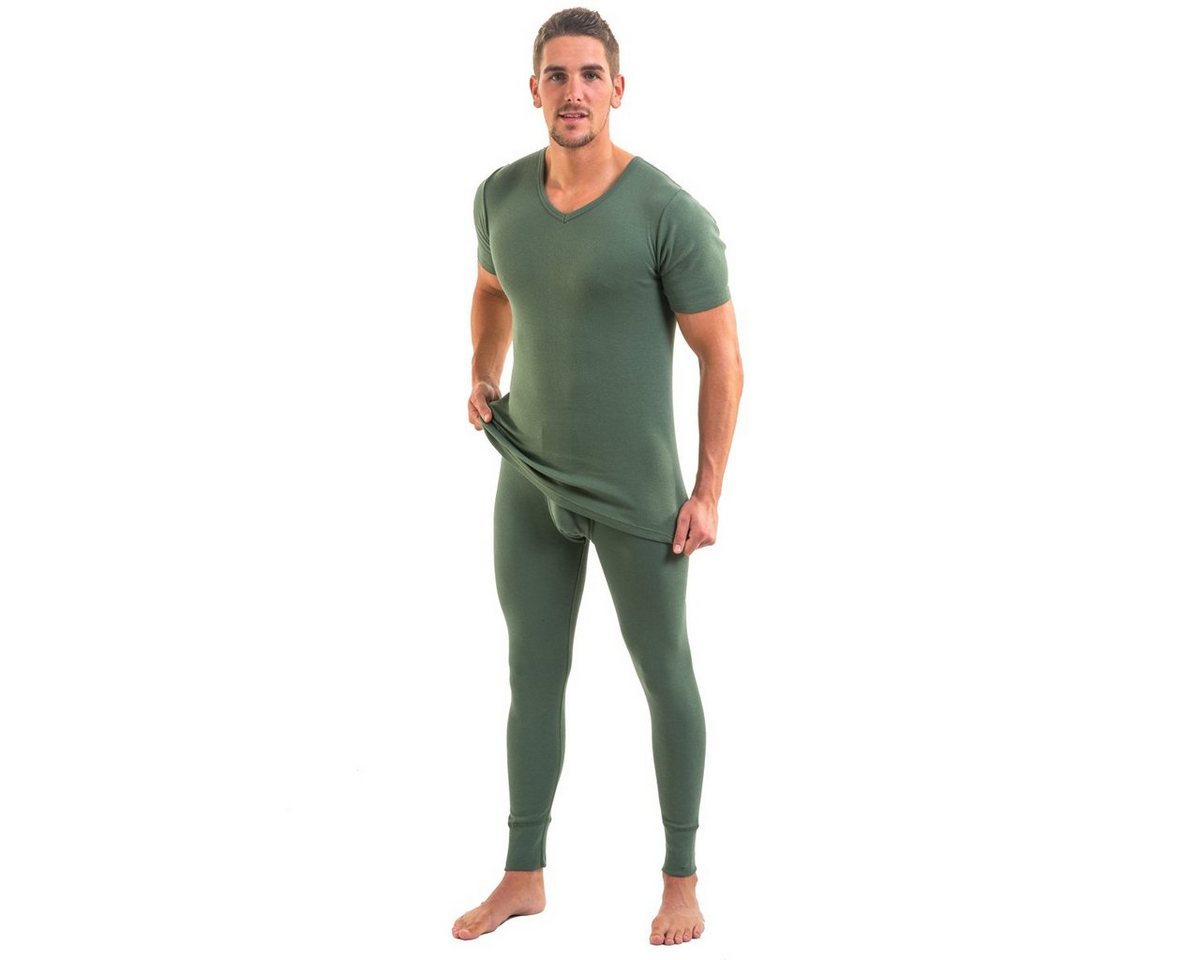 HERMKO Lange Unterhose 3540 (Pack, 3er) Bio-Baumwolle mit Eingriff Weichbund basic hergestellt in EU – Bild 3 von 3