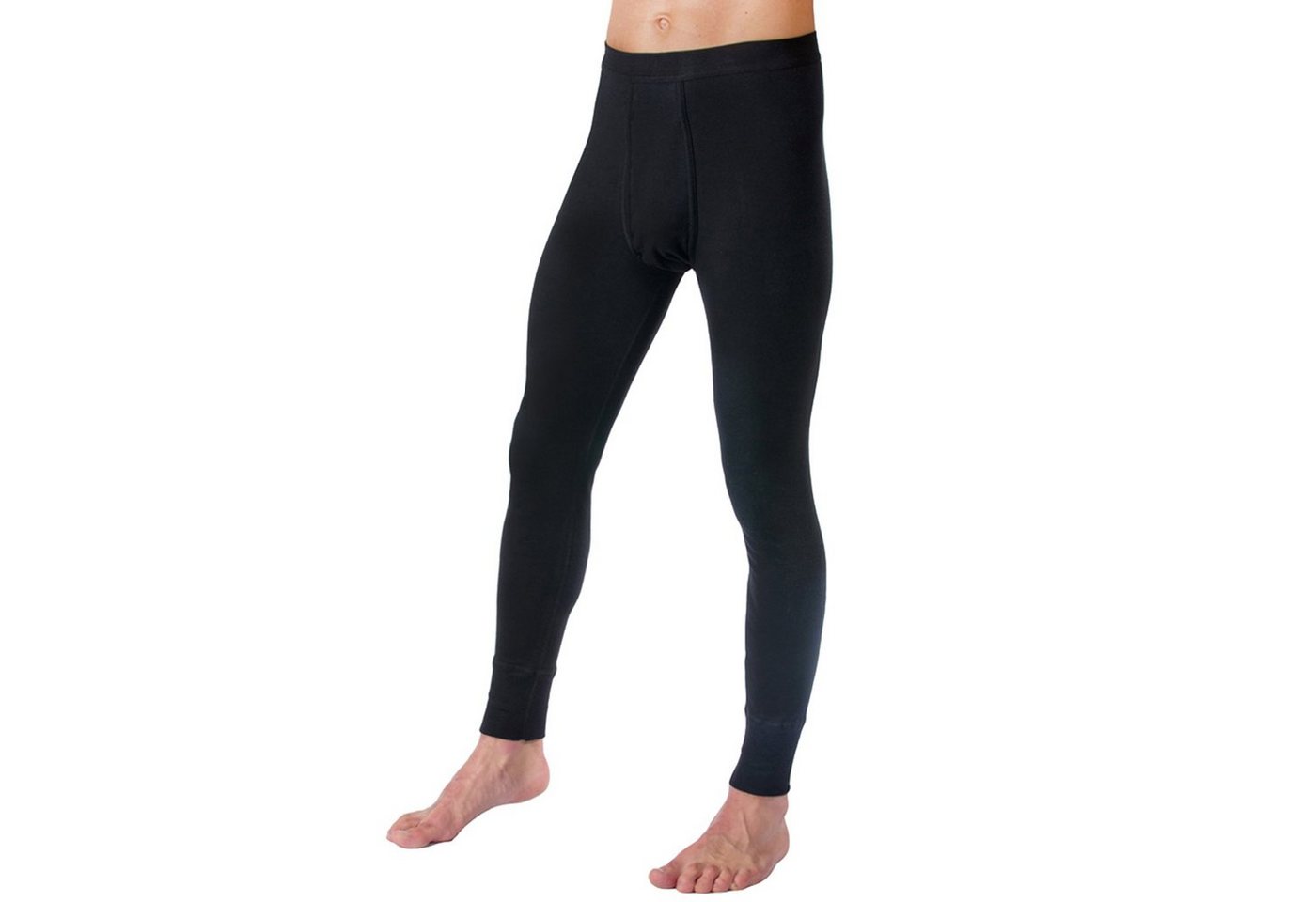 HERMKO Lange Unterhose 3540 (Pack, 3er) Bio-Baumwolle mit Eingriff Weichbund basic hergestellt in EU – Bild 2 von 2