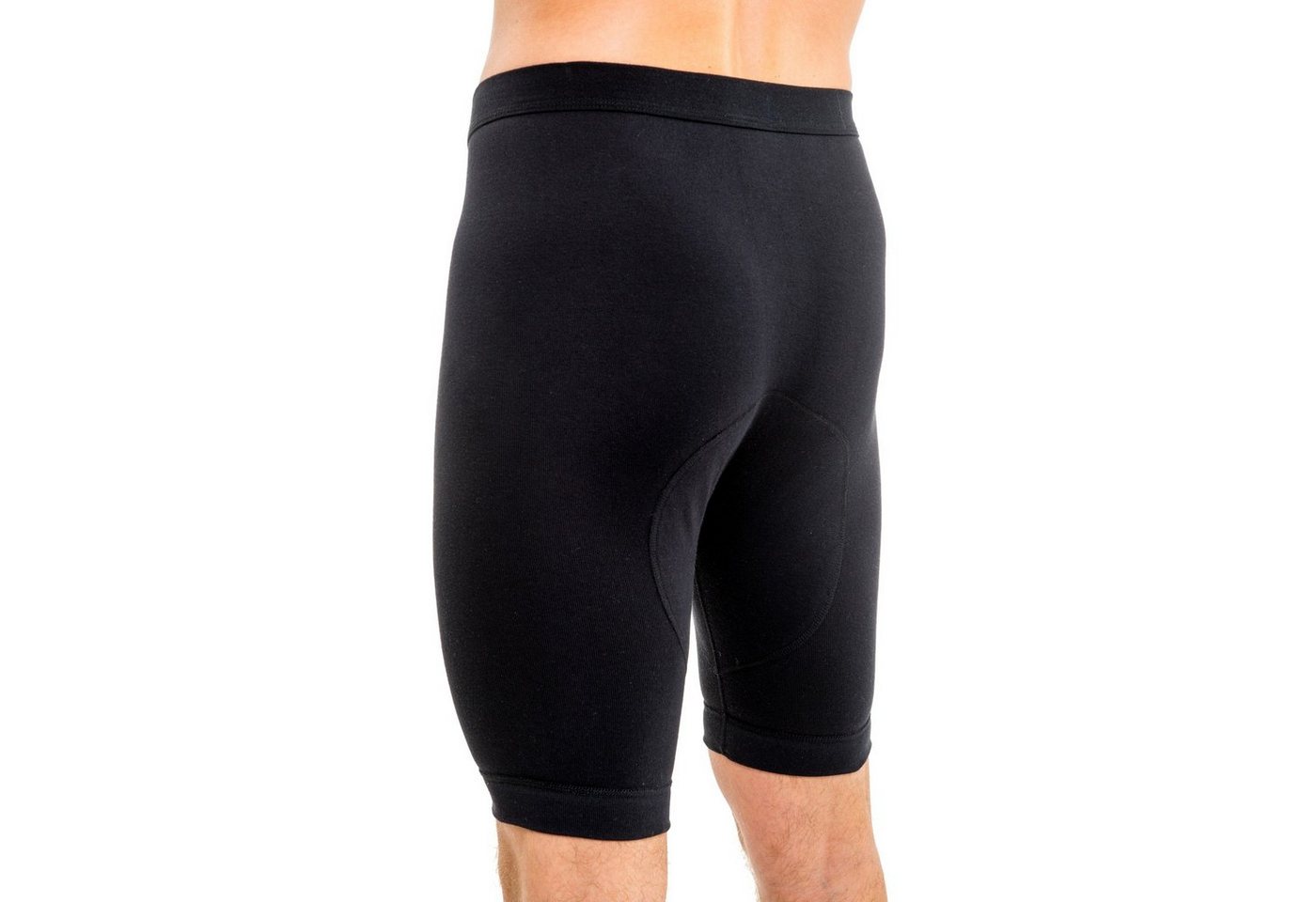 HERMKO Langer Boxer 3980 (Pack, 2er) Bio-Baumwolle Longpant knielang mit Eingriff hoher Leib – Bild 3 von 4