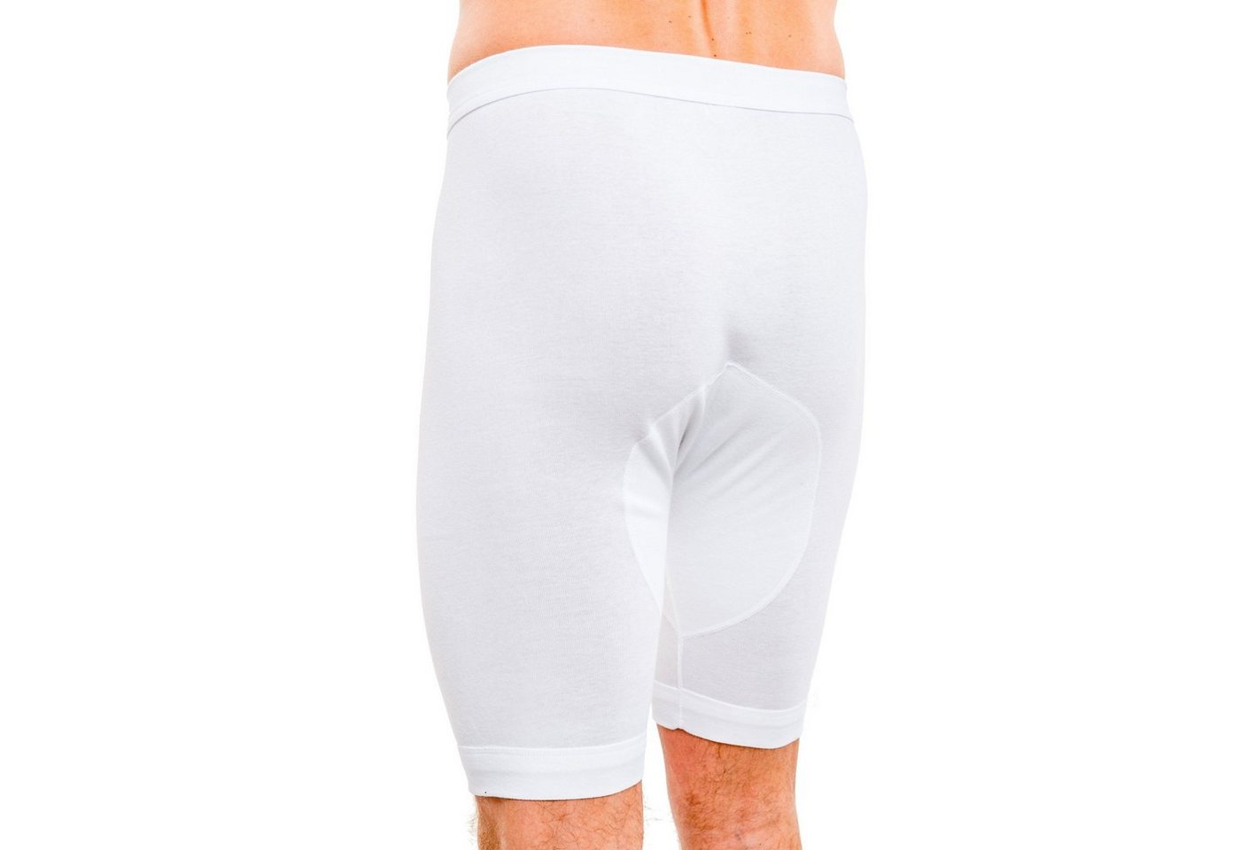 HERMKO Langer Boxer 3980 (Pack, 2er) Bio-Baumwolle Longpant knielang mit Eingriff hoher Leib – Bild 3 von 3