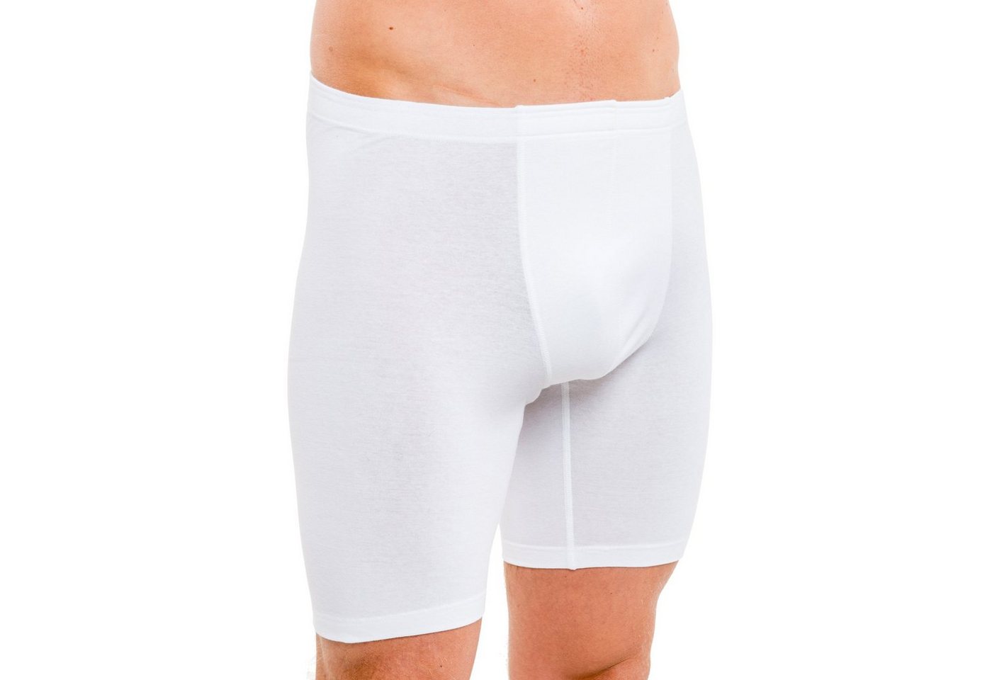 HERMKO Langer Boxer 8955 Longpant, Bio-Baumwolle/Elastan, ohne Eingriff, Dehnbund – Bild 2 von 3