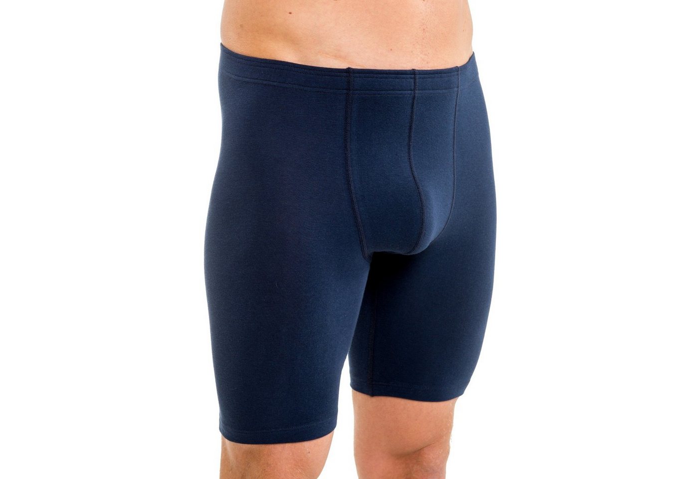 HERMKO Langer Boxer 8955 Longpant, Bio-Baumwolle/Elastan, ohne Eingriff, Dehnbund – Bild 2 von 3