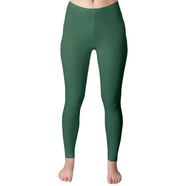 HERMKO Leggings 1720 Bio-Baumwolle, Gummizug am Bund, Feinripp, basic