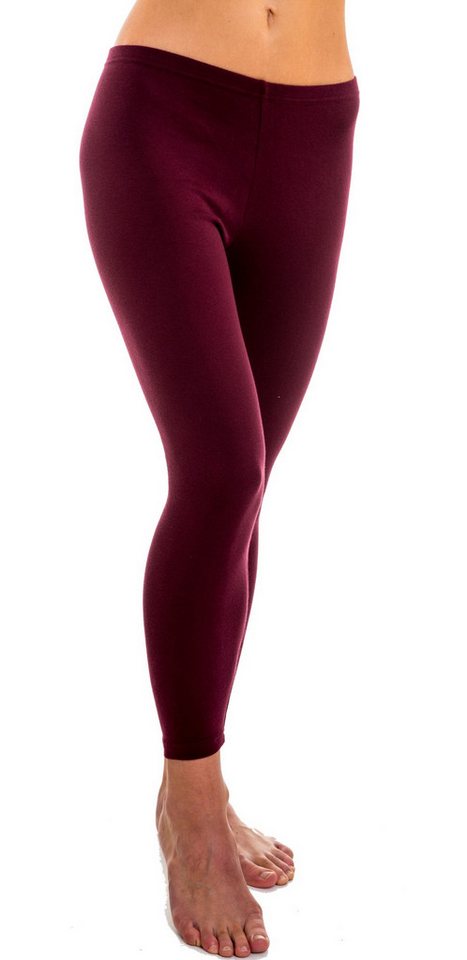 HERMKO Leggings 1720 Bio-Baumwolle, Gummizug am Bund, Feinripp, basic – Bild 3 von 4