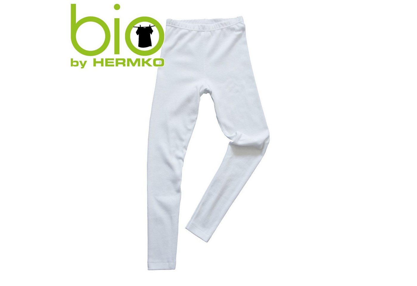 HERMKO Leggings 2720 (Pack, 3er) Kinder Legging, 100 % Bio-Baumwolle, Gummibund, Jungen, Mädchen – Bild 3 von 3