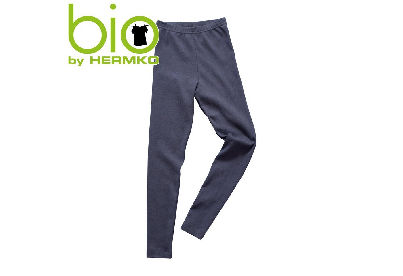 HERMKO Leggings 2720 (Pack, 3er) Kinder Legging, 100 % Bio-Baumwolle, Gummibund, Jungen, Mädchen – Bild 3 von 3
