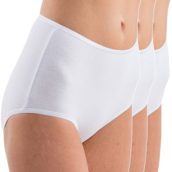 HERMKO Maxislip 17011 (Pack, 3er) Baumwolle/Modal, softweicher Maxislip mit elastischen Abschlüssen