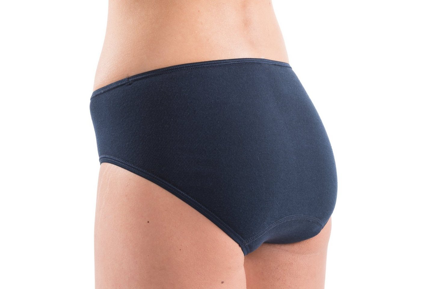 HERMKO Midislip 5031 (Pack, 3er) Jazz-Pant, Baumwolle/Elastan, elast. Abschluss, Feinripp – Bild 3 von 3