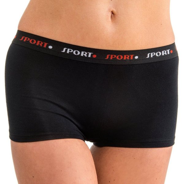 HERMKO Panty Shorties (Pack, 2er) Baumwolle/Elastan, bequemer Umschlagbund, höher geschnitten