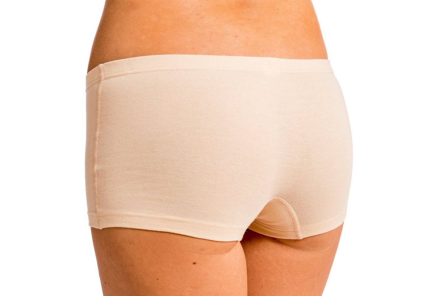 HERMKO Panty Shorties (Pack, 2er) Baumwolle/Elastan, bequemer Umschlagbund, höher geschnitten – Bild 2 von 3