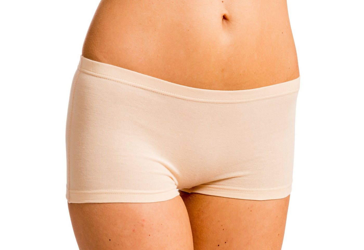 HERMKO Panty Shorties (Pack, 2er) Baumwolle/Elastan, bequemer Umschlagbund, höher geschnitten – Bild 3 von 3